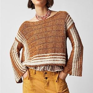 Free People Sunrays sweater, sugar and spice